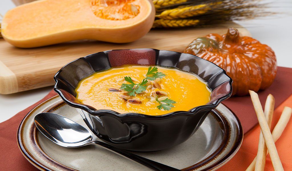 Butternut Squash Soup With White Truffle Oil